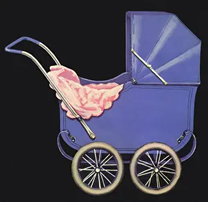 Draped: Blue Baby Carriage