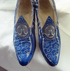 Harrods: Blue and cream shoes from Harrods