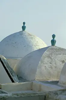 Domed: Blue domed roofs, Tunisia