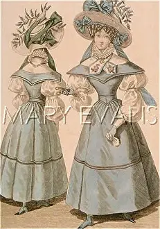 Rouleaux: BLUE DRESSES 1828