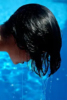 Dripping: Blue Dripping hair