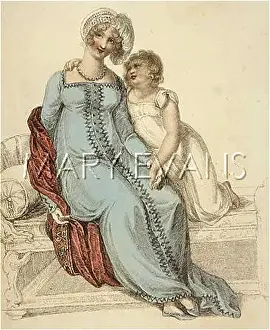Bolster: BLUE EVENING DRESS 1810