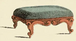Footstool: Blue Footstool