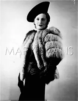 Thirties Style: BLUE FOX COAT 1930S