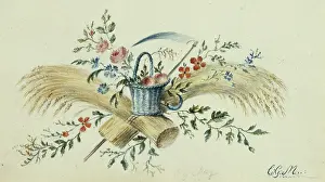 Sheaves: Blue Fruit Basket and Corn Sheaves