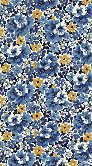 Alternate: Blue and Gold Flowers