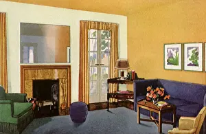 Households: Blue and Gold Room
