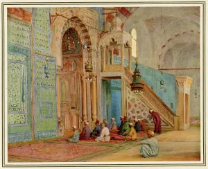 Moslems: Blue Mosque, Cairo