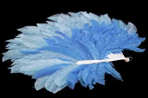 Fitzalan Howard: Blue ostrich feather fan, 1933