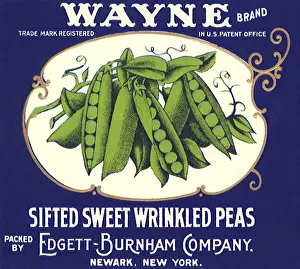 Peas: Blue Pea Label