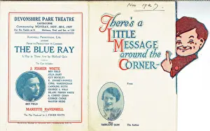 Beckoning: The Blue Ray by Shirland Quin - Flyer, Eastbourne Production
