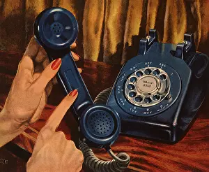Rotary: Blue Rotary Phone