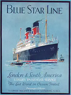 Blue Star Line advertisement