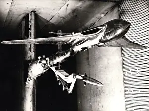 Sting: Blue Steel model on a string below a Handley Page Victor mod