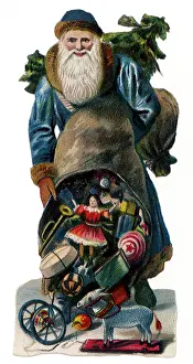 Emptying: Blue Suited Santa