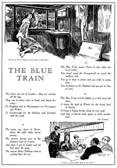 Bleu: The Blue Train - illustrated poem