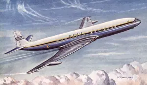 Bannister: Blue and White Plane