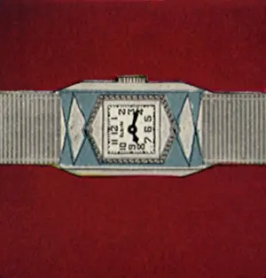 Hexagon: Blue and White Watch