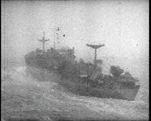 Blurry: A Blurry Image of a Cargo Ship Advancing Through