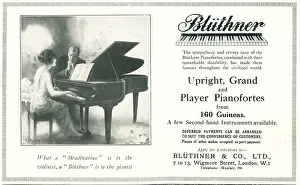Stradivarius: Blüthner Advertisement