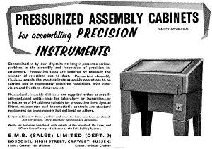 Pressurized: BMB Pressurized Assembly Cabinets For Instrument Assembly