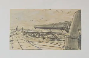 Muirhead: On Board a Battleship, by Muirhead Bone, WW1