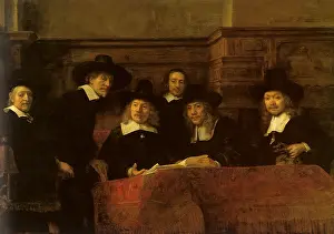 Clad: The Board of the Drapers Guild, by Rembrandt