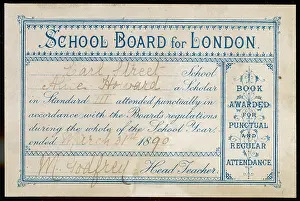 Bookplate: BOARD SCHOOL BOOKPLATE