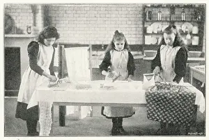 Housewifery: BOARD SCHOOL IRONING 19C