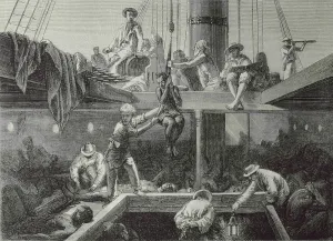 Daquitaine: Boarding a slave ship, Musee d'Aquitaine, Bordeaux