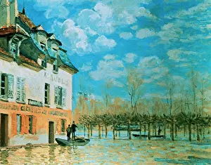 Orsay: The Boat in the Flood, by Alfred Sisley