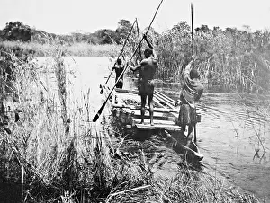 Share: Boat on the Linyanti, 1911
