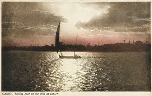 Dhow: Boat on the Nile, Cairo, Egypt
