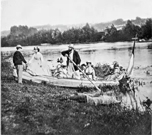 Rowboats: Boat ride on a river