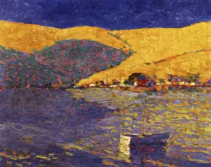 Seascapes: Boat and Yellow Hills