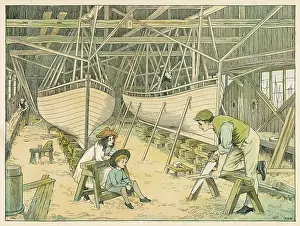 Sawing: Boatbuilder