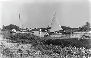 Stalham: Boating at Barton Staithe