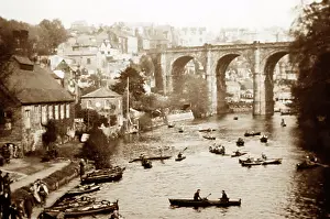 Knaresborough: Boating at Knaresborough, early 1900s