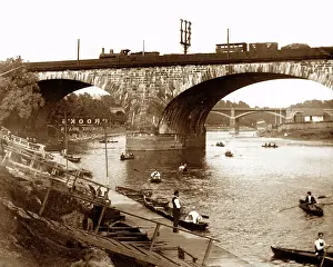 Ribble: Boating on the Ribble, Preston, early 1900s