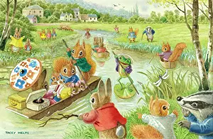 Punt: Boating on the River - rabbits, squirrels etc