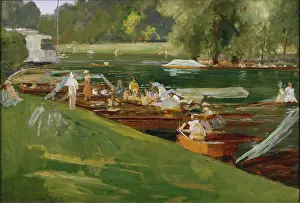 Lavery: Boating on the Thames at Remenham