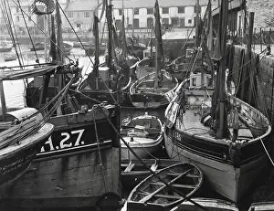 Jumble: Boats in Brixham Harbour, Devon