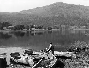Grasmere: Boats at Grasmere, Lake District, Cumbria