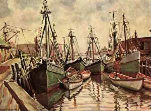 Sailboats: Boats in a Harbour