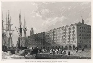 Docking: Boats at Liverpool docks, 1820