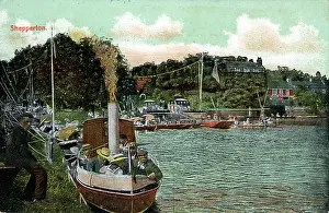 Middlesex: Boats on River, Shepperton, MiddleseX