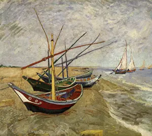 Saintes: Boats at Saintes-Maries, by Van Gogh