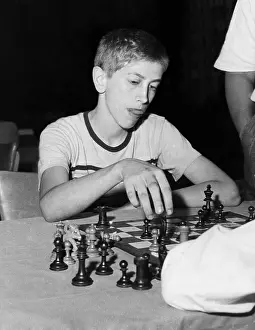 Chessboard: Bobby Fischer, circa 1957. ?