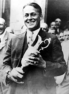 Bobby Jones with his championshuip cup after ?