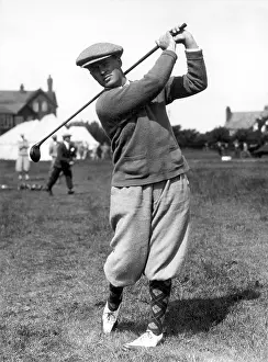 Fours: Bobby Jones, golfer, in action